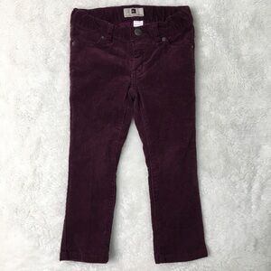 Tea Kids Burgundy Corduroy Pants Jeans Size 3 Y